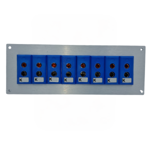 Thermocouple Connector Aluminium Panel with Type K JIS Standard Sockets-8