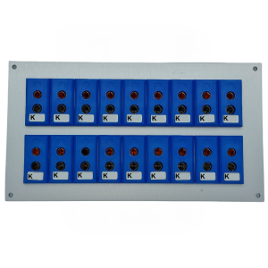Thermocouple Connector Aluminium Panel with Type K JIS Standard Sockets-18