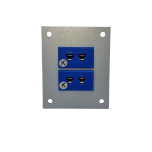 Thermocouple Connector Aluminium Panel with Type K JIS Miniature Sockets-2