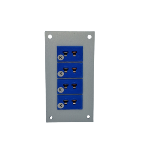 Thermocouple Connector Aluminium Panel with Type K JIS Miniature Sockets-4