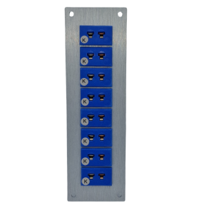 Thermocouple Connector Aluminium Panel with Type K JIS Miniature Sockets-8