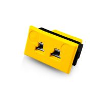 Miniature Rectangular Fascia Socket Thermocouple Connector AM-K-FF Type K ANSI