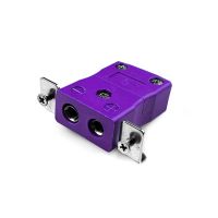 Standard Panel Mount Thermocouple Connector with Stainless Steel Bracket AS-E-SSPF Type E ANSI
