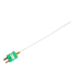 0.5mm Fast Response Mineral Insulated Thermocouples with Miniature IEC Plug - Insulated Junction - 100mm