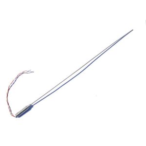 ANSI 0.25mm Diameter Fast Response Mineral Insulated Thermocouple with Threaded Pot & PFA ANSI Tails - Type K Grounded Junction - 250mm Length