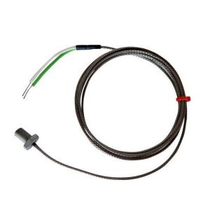 IEC Bolt Thermocouple, Glassfibre Stainless Steel Over Braided Cable - Type K - M12x1mm Thread Pitch - 13mm Bolt Length