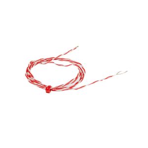 JIS Type K Exposed Welded Tip Thermocouple 1/0.2mm PFA Twin Twisted Cable with Bare Tails 5m