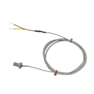 ANSI Bolt Thermocouple, Glassfibre Stainless Steel Over Braided Cable - Type K - M12 Thread - 25mm Bolt