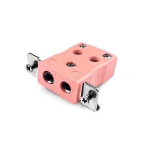 Standard Quick Wire Panel Mount Thermocouple Connector with Stainless Steel Bracket IS-N-SSPFQ Type N IEC