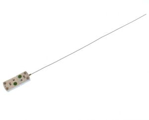 Thermocouple with miniature Ceramic Plug & Ceramic Socket (650°C) IEC, Type K - 1.0mm diameter, 150mm length