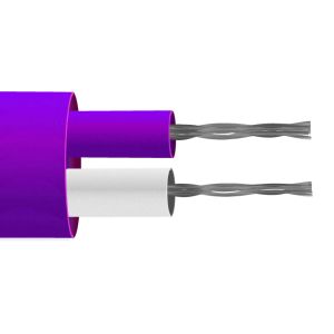 Type E PFA Insulated Flat Pair Thermocouple Cable / Wire (IEC) - 7/0.2mm Strand