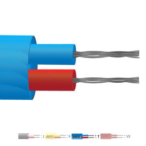 Type T PVC Insulated Flat Pair Thermocouple Cable / Wire (ANSI)