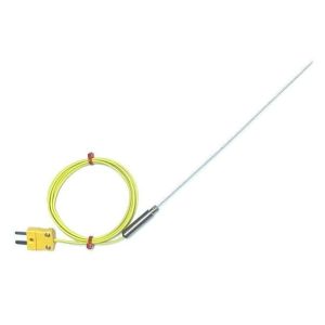 Mineral Insulated Thermocouple with Plain Pot Seal and PFA Insulated ANSI Lead with fitted mini plug - Type K - 1.5mm x 250mm