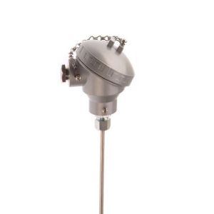 Industrial Style Mineral Insulated Thermocouple with KNE Terminal Head - Type K - 6.0mm Diameter - 400mm Length