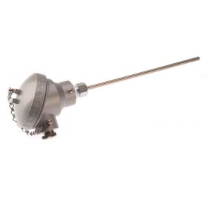 Industrial Style Mineral Insulated Thermocouple with KNE Terminal Head - Type K - 6.0mm Diameter - 600mm Length