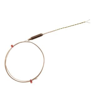 IEC Mineral Insulated Thermocouple with Threaded Pot and 100mm of PFA insulated Twin Twisted IEC lead - Type T - 6.0mm x 250mm