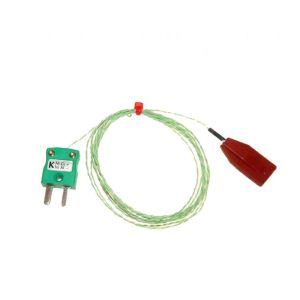 IEC Silicone Patch Thermocouple, PFA with Miniature Plug - Type K - 1M