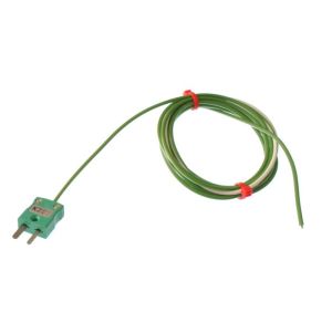 PTFE Single Shot IEC Exposed Junction Thermocouple with Miniature Plug - Type K - 2M Cable Length