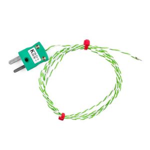 BS (British Standard) Fine Wire Disc Thermocouple, PTFE with Miniature Plug - Type K - 1M