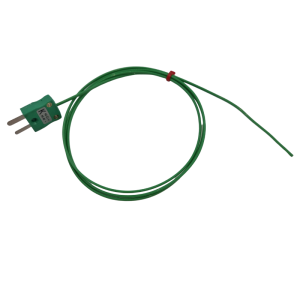 Hermetically Sealed Wire Thermocouple IEC Type K with Miniature Plug Termination - 1M