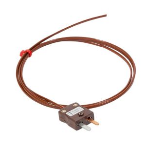 Hermetically Sealed Wire Thermocouple IEC Type T with Miniature Plug Termination - 1M
