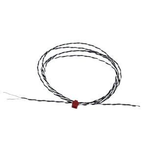PFA insulated Twin Twisted IEC Exposed Junction Thermocouple with Bare Tails - Type J - 1/0.5mm - 2M Cable Length