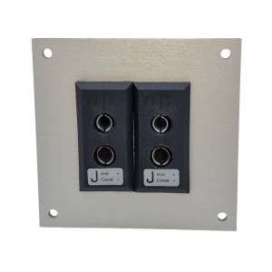 Thermocouple Connector Aluminium Panel with Type J IEC Standard Sockets - 2 Way