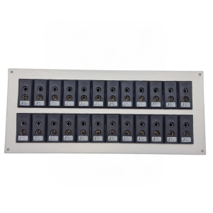 Thermocouple Connector Aluminium Panel with Type J IEC Standard Sockets - 24 Way
