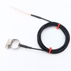 Pipe Clamp Surface Pt100 RTD Jubilee Style with PFA Lead - 40-55mm